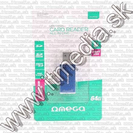 Image of Omega Card Reader ALU *Blue* 42025 (IT10086)